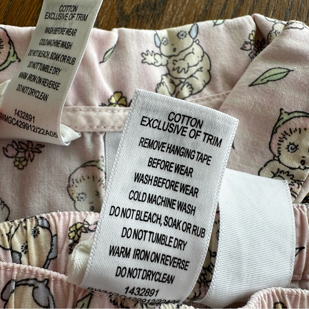 Bundle May Gibbs Floral Fauna Festive Print Dress Pink Pajamas Girl’s Size 4T - Picture 10 of 11
